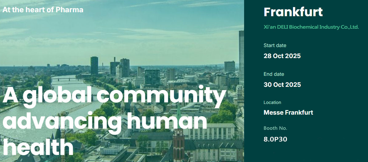 Xi'an Deli Biyokimyasalı Frankfurt, Almanya'daki CPhI Europe 2025'te Sergilenecek