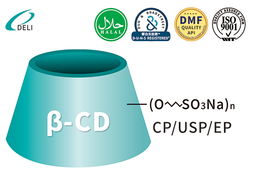 Betadex Sülfobütil Eter Sodyum CAS 182410-00-0 SBECD